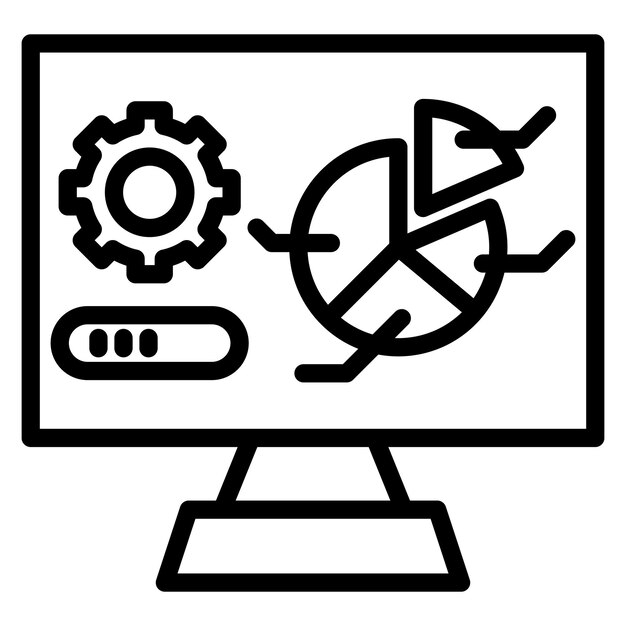 Imagen vectorial del icono de las métricas de prueba Se puede utilizar para pruebas de software