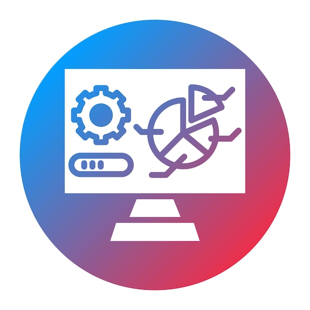 Imagen vectorial del icono de las métricas de prueba Se puede utilizar para pruebas de software