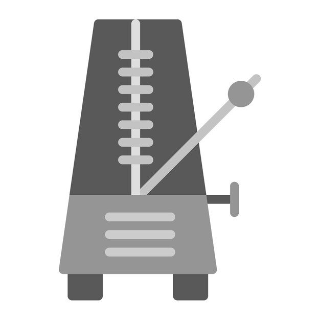 Imagen vectorial del icono del metrónomo Puede utilizarse para el instrumento