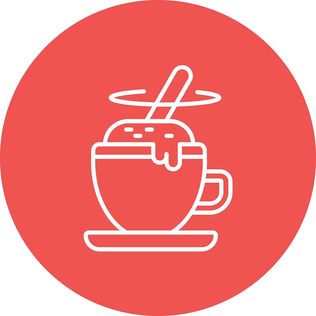 Imagen vectorial del icono de mezcla de café Se puede usar para Coffee Shop