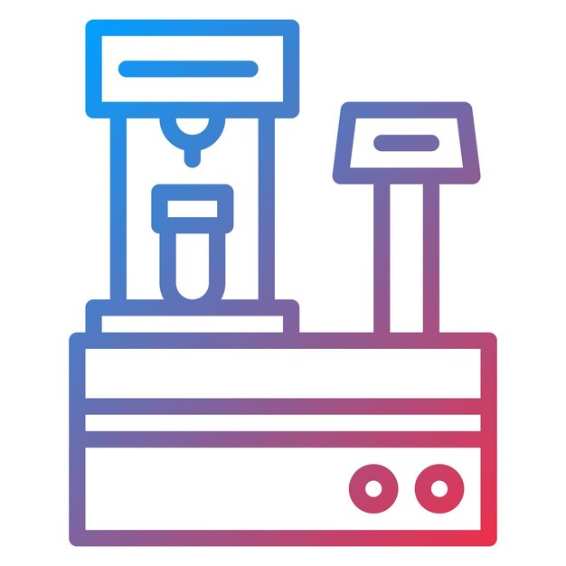 Imagen vectorial del icono del mezclador de laboratorio Se puede utilizar para el laboratorio virtual