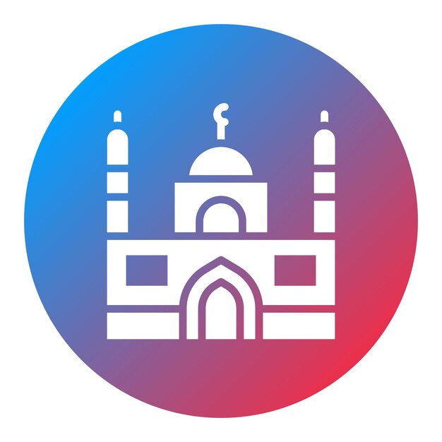 Imagen vectorial del icono de la mezquita Se puede usar para Egipto