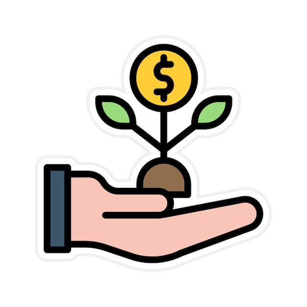 Imagen vectorial de icono de microcrédito Se puede usar para crédito y préstamo