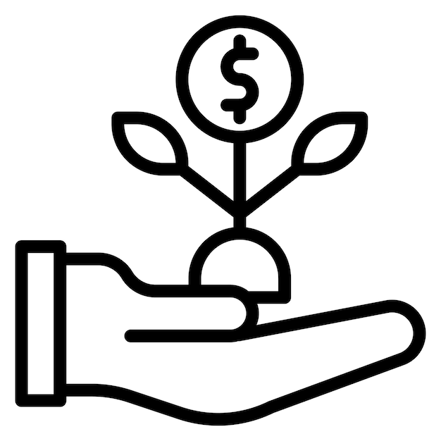 Imagen vectorial de icono de microcrédito Se puede usar para crédito y préstamo