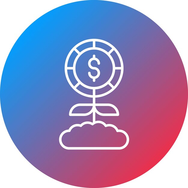 Imagen vectorial de icono de microcrédito Se puede utilizar para Finanzas
