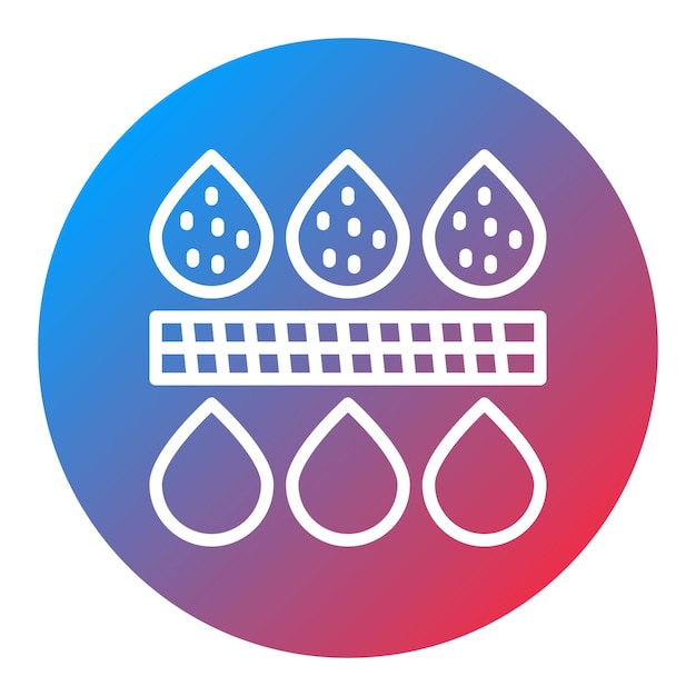 Imagen vectorial del icono de microfiltración Puede utilizarse para el tratamiento del agua