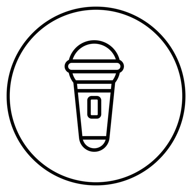 Imagen vectorial del icono del micrófono del podcast Se puede usar para el Día de la Libertad de Prensa