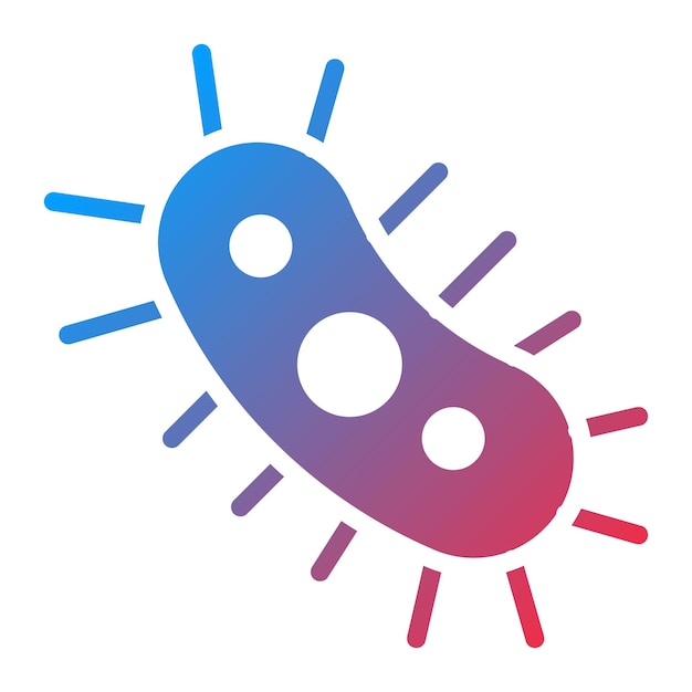 Imagen vectorial del icono del microorganismo Se puede utilizar para el laboratorio