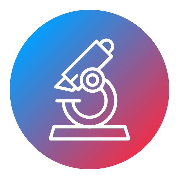 La imagen vectorial del icono del microscopio se puede utilizar para la ciencia