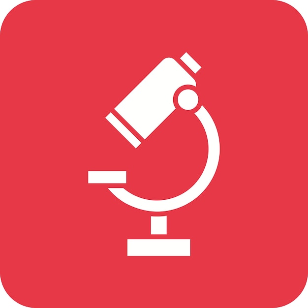 Imagen vectorial del icono del microscopio Se puede utilizar para la educación