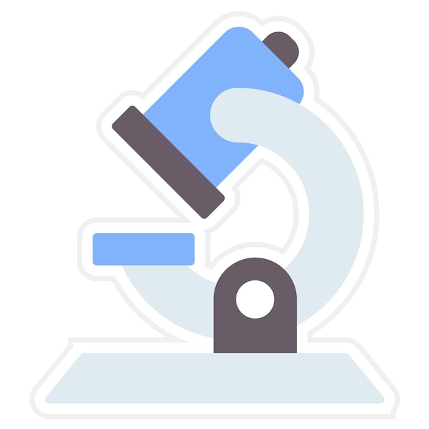Imagen vectorial del icono del microscopio Se puede utilizar para Farmacia