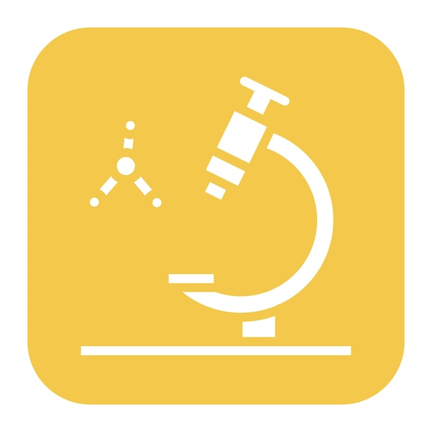 La imagen vectorial del icono del microscopio se puede utilizar para el laboratorio