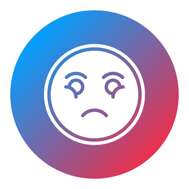 Imagen vectorial del icono del miedo Se puede usar para Psicología