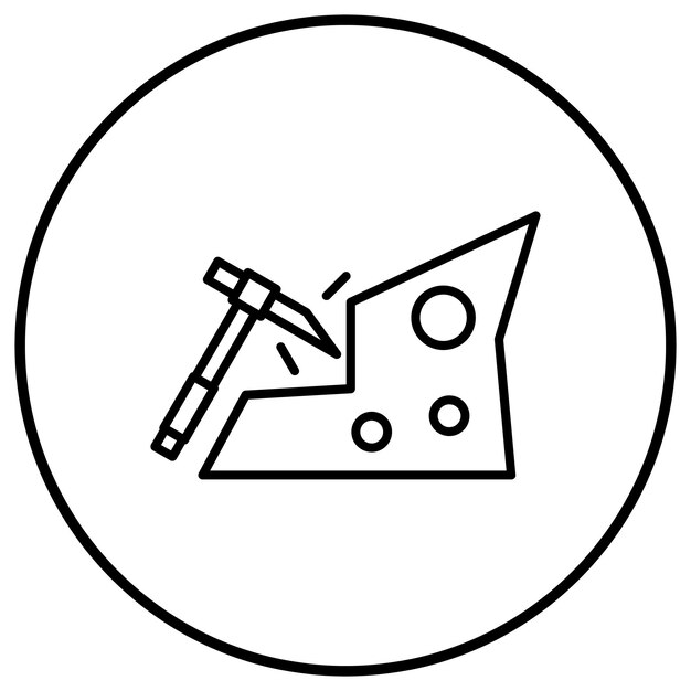 La imagen vectorial del icono de la mina se puede usar para Wild West