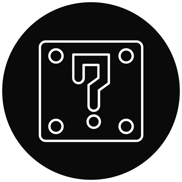Imagen vectorial de icono de misterio del juego Se puede usar para juegos en línea