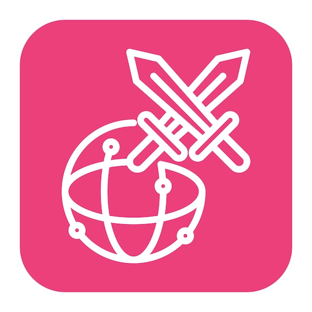 Imagen vectorial de icono Mmorpg Se puede usar para el desarrollo de juegos
