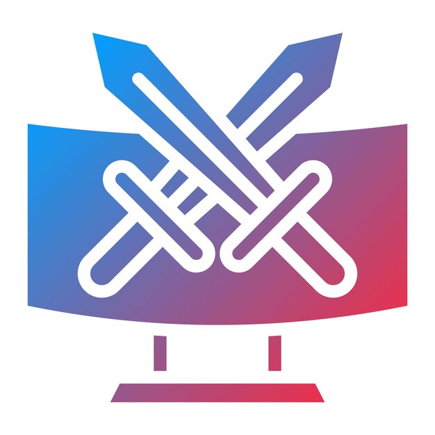 Imagen vectorial de icono de Moba Se puede usar para el desarrollo de juegos