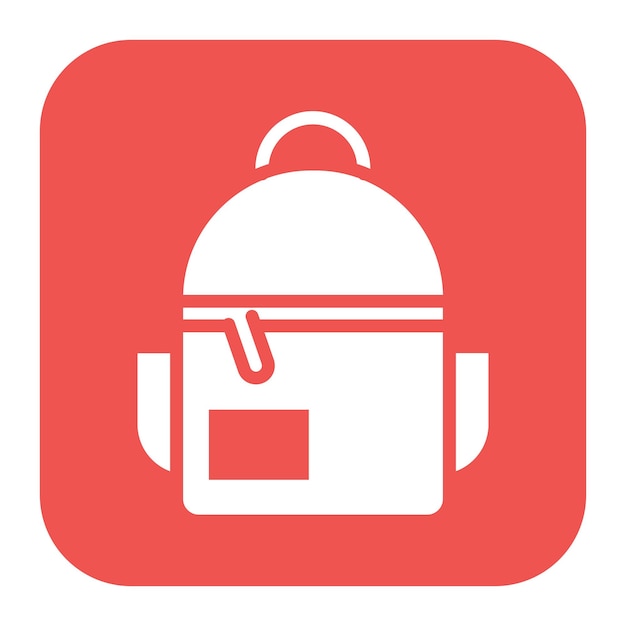 Imagen vectorial del icono de la mochila Se puede usar para Battle Royale
