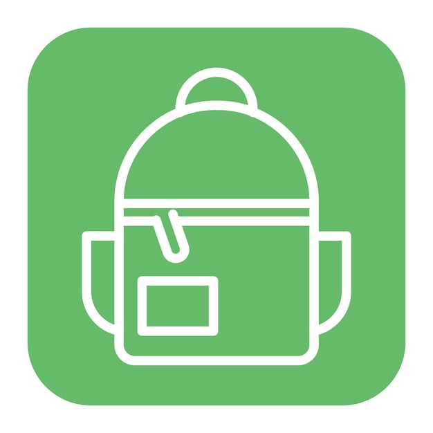 Imagen vectorial del icono de la mochila Se puede usar para Battle Royale
