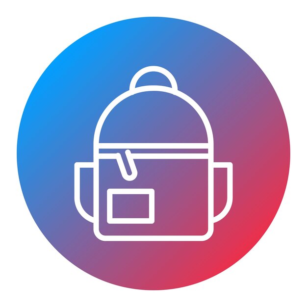 Imagen vectorial del icono de la mochila Se puede usar para Battle Royale