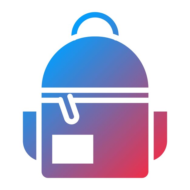Imagen vectorial del icono de la mochila Se puede usar para Battle Royale