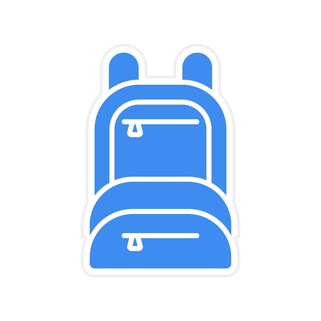 Imagen vectorial del icono de la mochila Se puede usar para el gimnasio