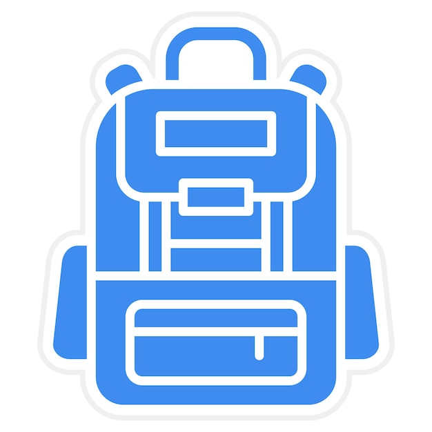 Imagen vectorial del icono de la mochila Se puede usar para la moda