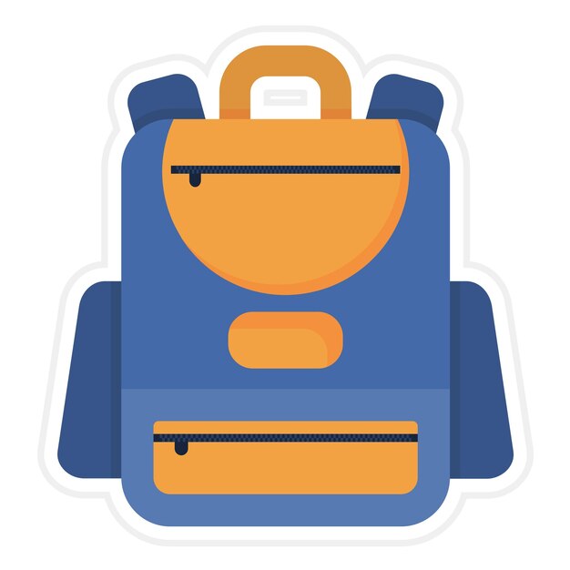 Imagen vectorial del icono de la mochila Se puede usar para ropa
