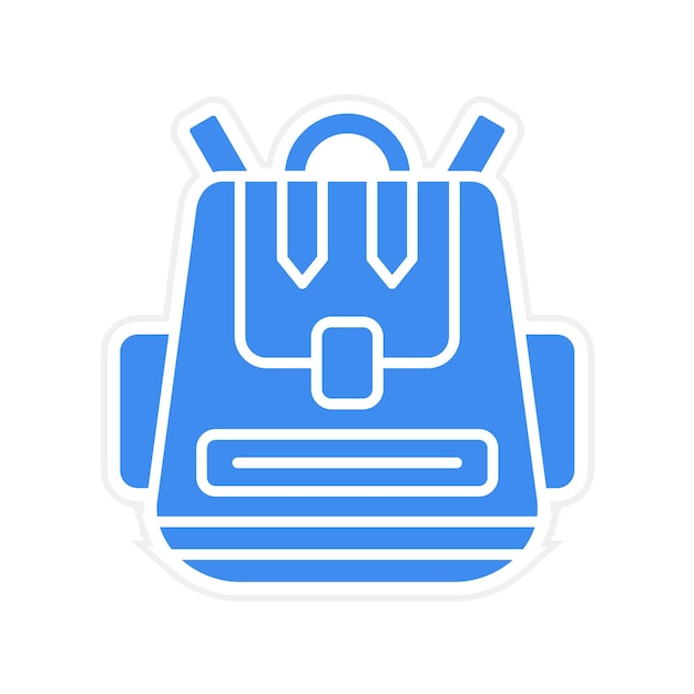 Imagen vectorial del icono de la mochila puede usarse para viajes