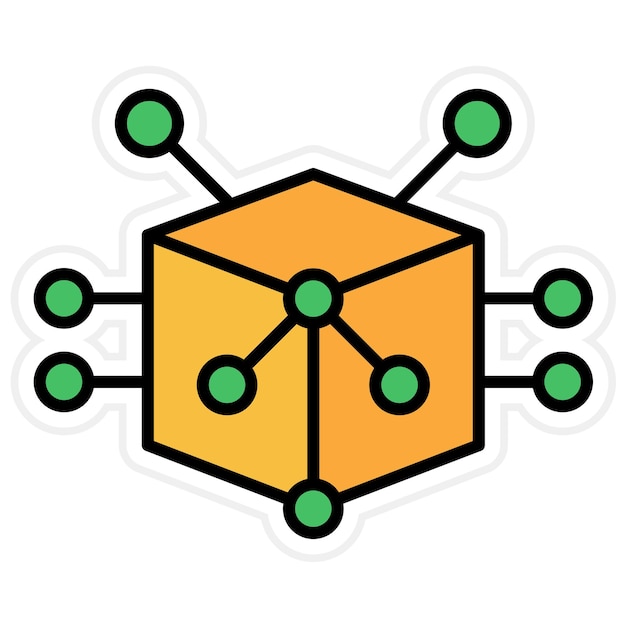 La imagen vectorial del ícono del modelo se puede utilizar para la Inteligencia Artificial