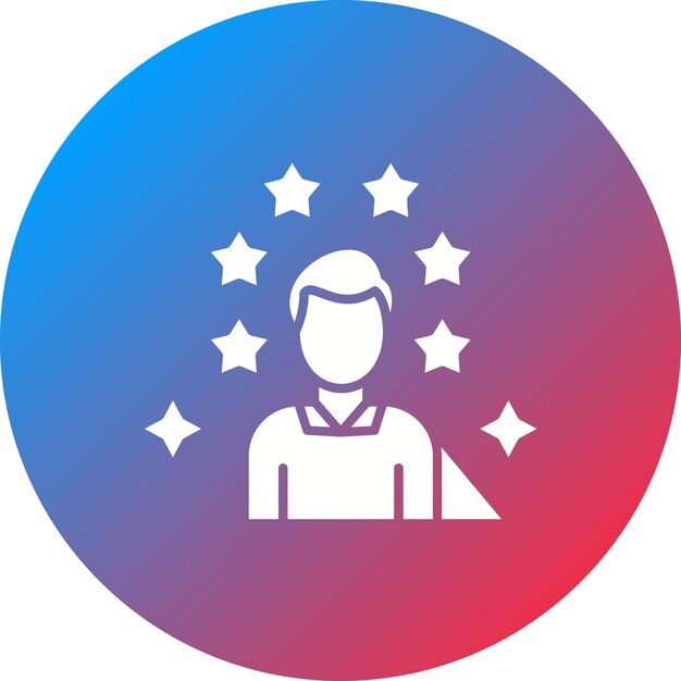Imagen vectorial del ícono del modelo de rol Se puede utilizar para la búsqueda de empleo