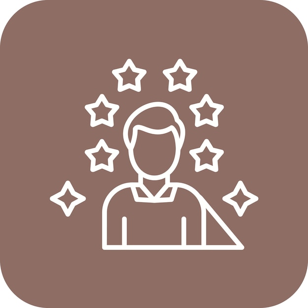Imagen vectorial del ícono del modelo de rol Se puede utilizar para la búsqueda de empleo