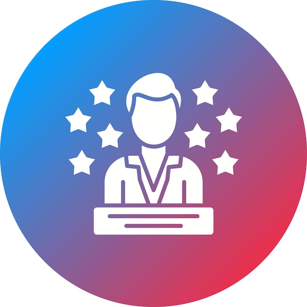 Imagen vectorial del ícono del modelo de rol Se puede utilizar para la formación empresarial
