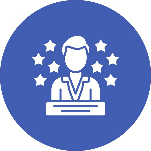 Imagen vectorial del ícono del modelo de rol Se puede utilizar para la formación empresarial