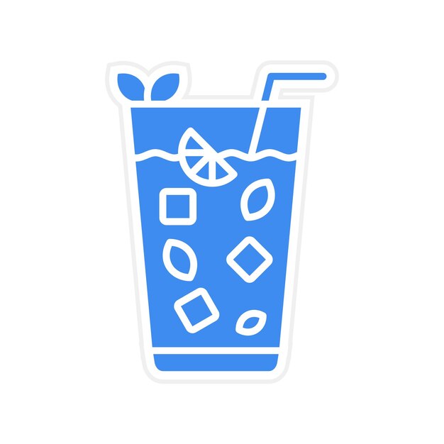 Imagen vectorial del icono de Mojito Se puede usar para bebidas