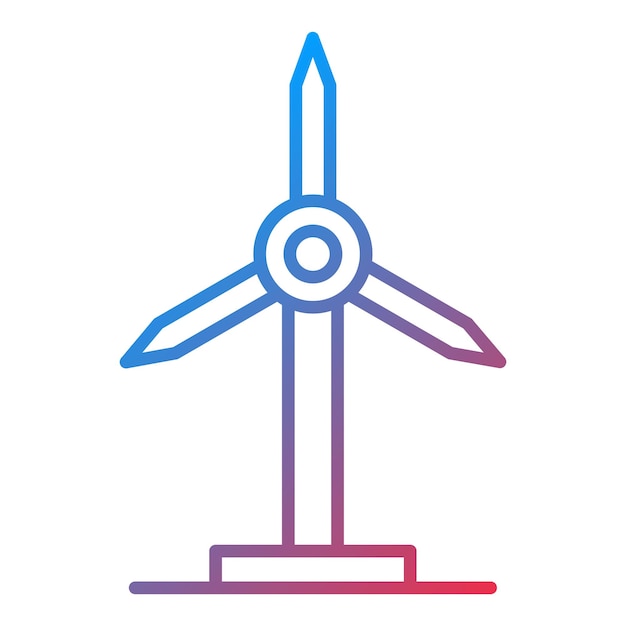 Imagen vectorial del icono del molino de viento Se puede usar para Wild West