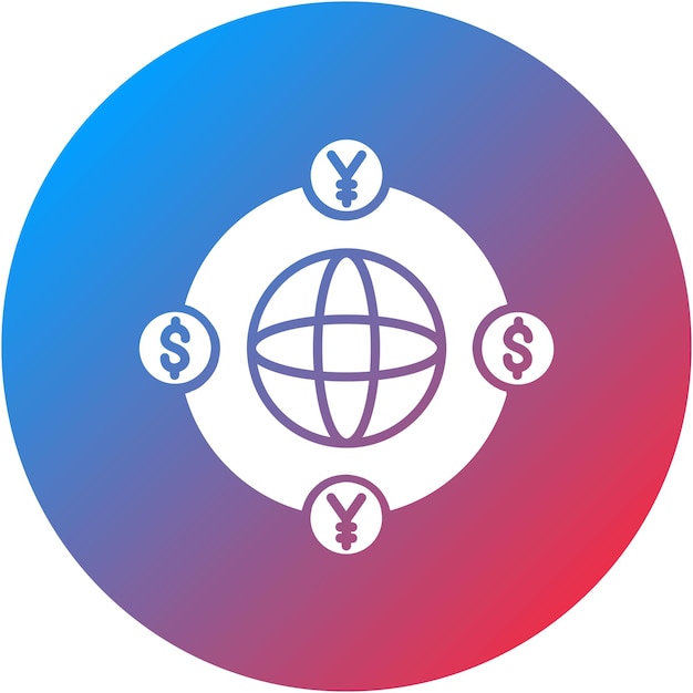 Imagen vectorial del icono de la moneda de cambio Se puede utilizar para los servicios de dinero en línea