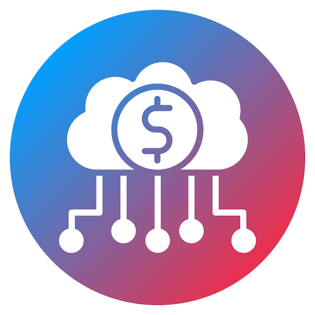 La imagen vectorial del icono de la moneda digital se puede utilizar para la disrupción digital