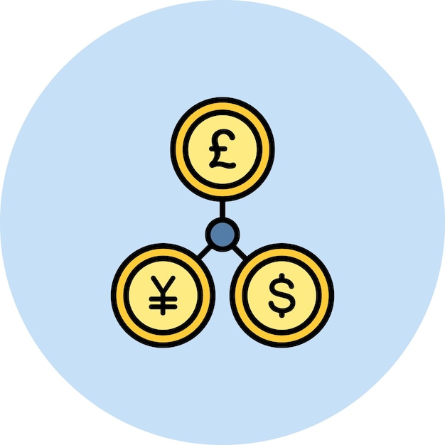 Imagen vectorial del icono de la moneda Se puede utilizar para la inmigración