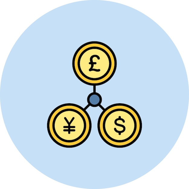 Vector imagen vectorial del icono de la moneda se puede utilizar para la inmigración