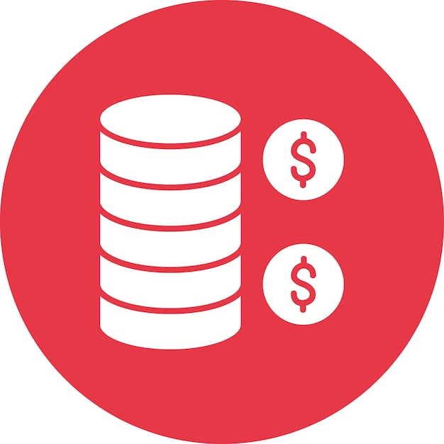 Imagen vectorial del icono de las monedas Se puede utilizar para negocios