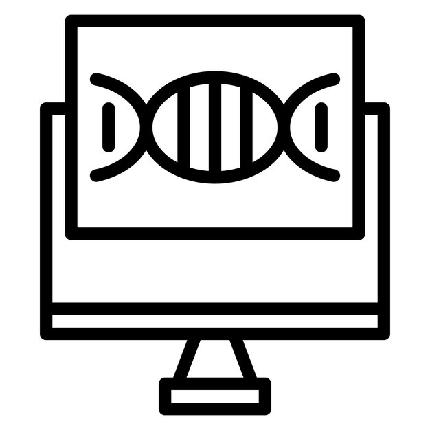 Imagen vectorial del icono del monitor Se puede utilizar para la dermatología