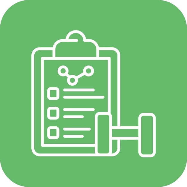 Imagen vectorial del icono de monitoreo de peso Se puede usar para Fitness en el hogar