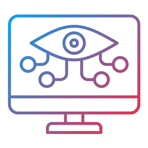 Imagen vectorial de icono de monitoreo Puede utilizarse para Fintech
