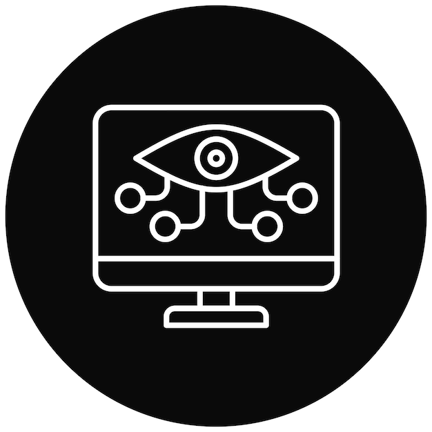 Imagen vectorial de icono de monitoreo Puede utilizarse para Fintech