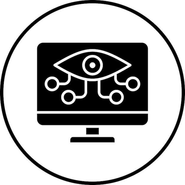 Imagen vectorial de icono de monitoreo Puede utilizarse para Fintech