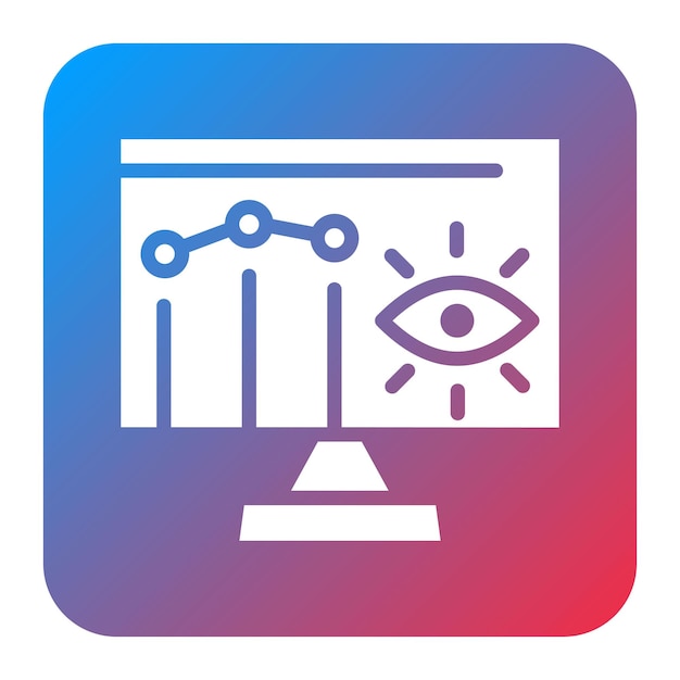 Imagen vectorial de icono de monitoreo Puede utilizarse para el Plan de Acción