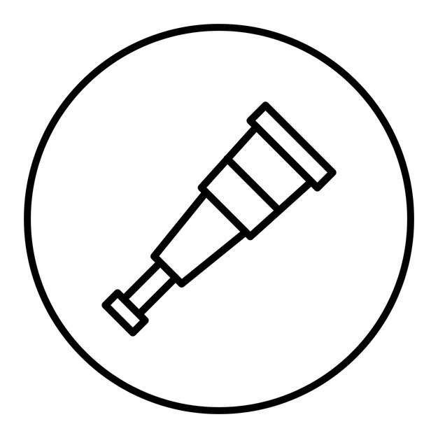 Imagen vectorial de icono monocular Se puede usar para Ocean