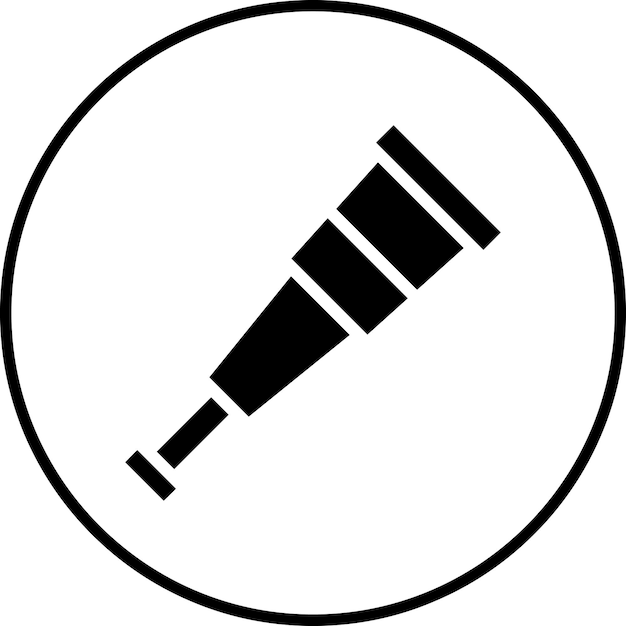 Imagen vectorial de icono monocular Se puede usar para Ocean