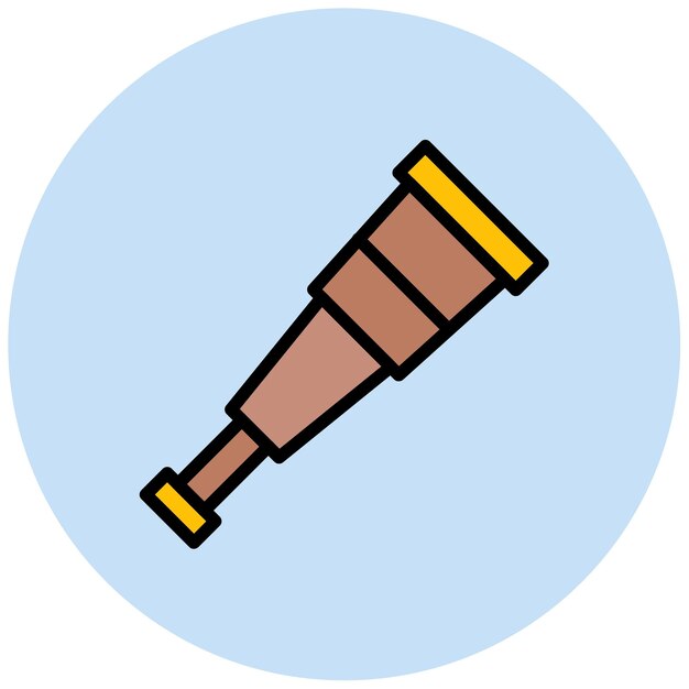 Imagen vectorial de icono monocular Se puede usar para Ocean